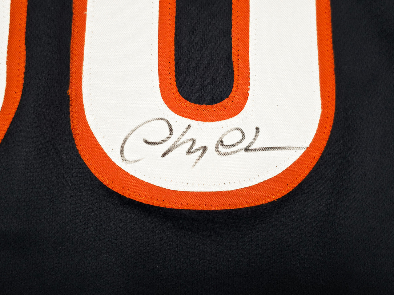 Christmas Vacation Chevy Chase Autographed Blue Jersey Beckett BAS QR Stock #263343