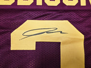 USC Trojans Jordan Addison Autographed Maroon Jersey Beckett BAS QR Stock #263335