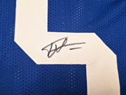 Seattle Seahawks Tory Horton Autographed Blue Throwback Jersey MCS Holo Stock #263328