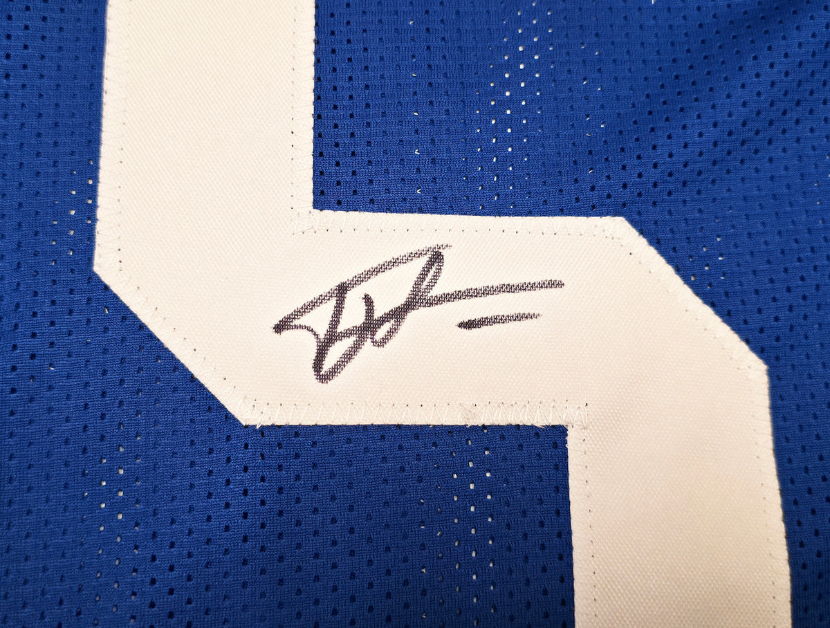 Seattle Seahawks Tory Horton Autographed Blue Throwback Jersey MCS Holo Stock #263328