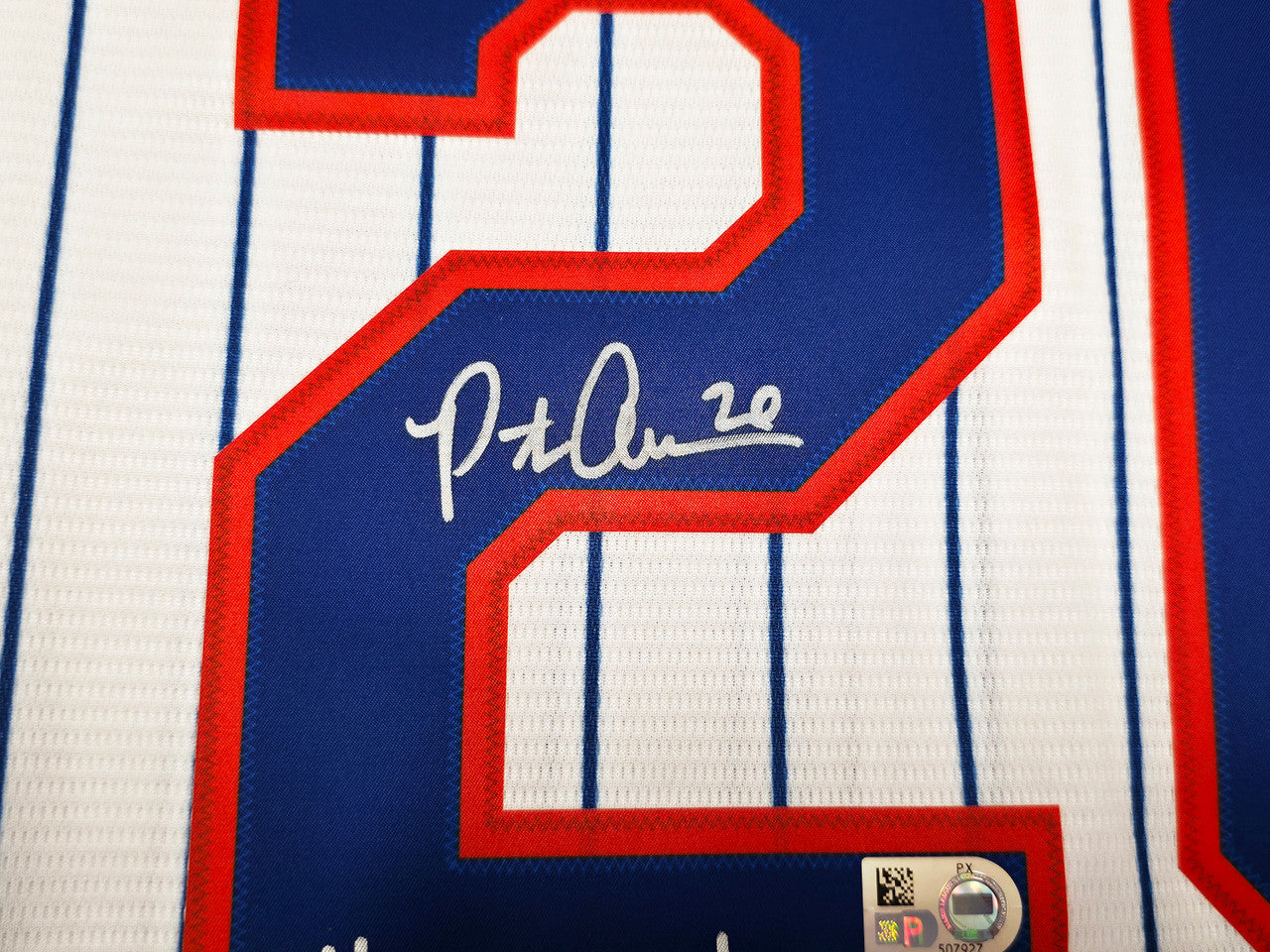 New York Mets Pete Alonso Autographed White Nike Jersey Size XL "NY Or Nowhere" #/10 Fanatics & MLB Holo Stock #263025