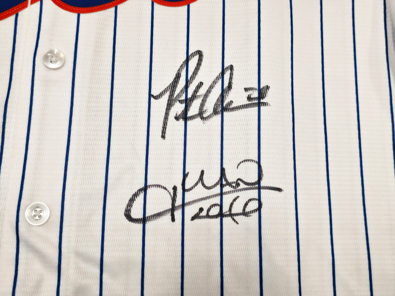 New York Mets Juan Soto, Francisco Lindor & Pete Alonso Autographed White Nike Jersey Size L Fanatics & MLB Holo Stock #263022