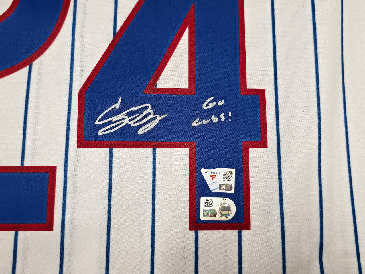 Chicago Cubs Cody Bellinger Autographed White Nike Jersey Size XL "Go Cubs!" Fanatics & MLB Holo Stock #263021