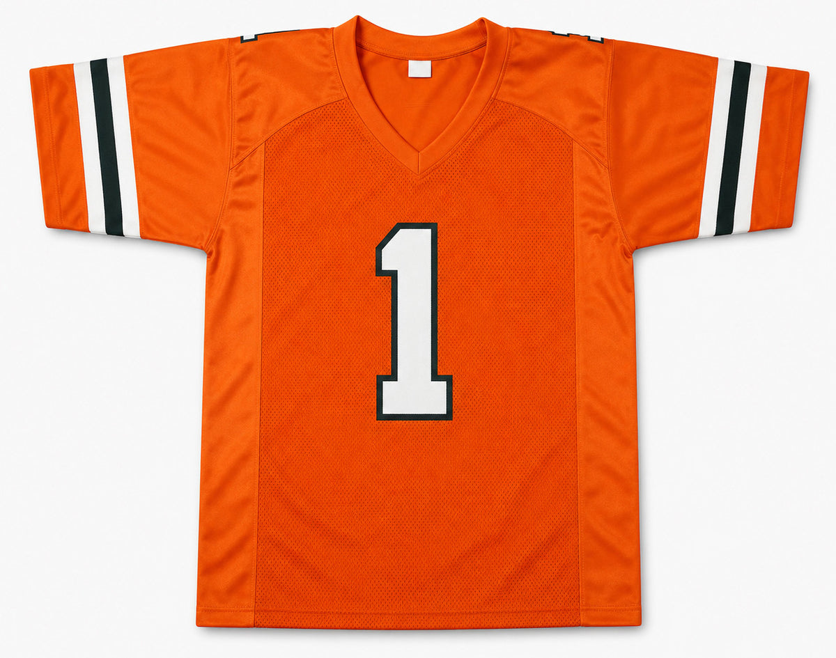 Miami Hurricanes Malachi Toney Autographed Orange Jersey JSA Witness Stock #262505