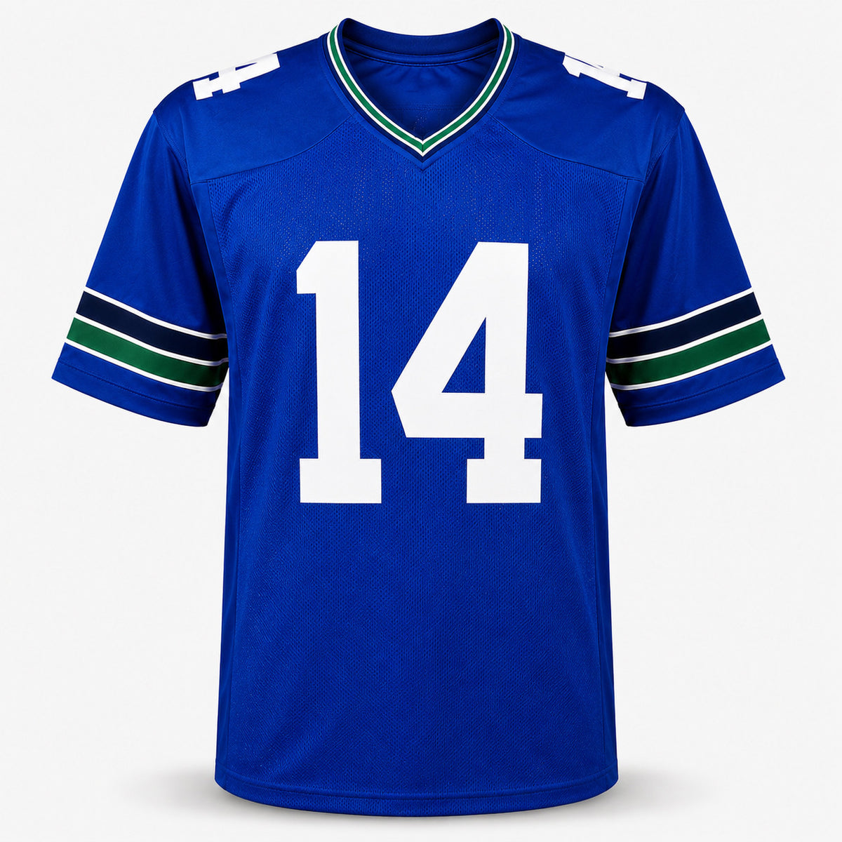 Seattle Seahawks Sam Darnold Autographed Blue Throwback Jersey Beckett BAS Witness Stock #262980