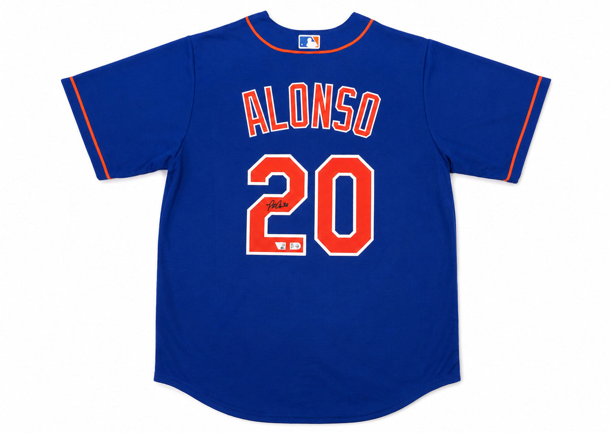 New York Mets Pete Alonso Autographed Blue Nike Jersey Size XL Fanatics & MLB Holo Stock #263024