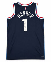 Los Angeles Clippers James Harden Autographed Blue Nike Swingman Icon Edition Jersey Size 48 Fanatics Holo Stock #262996