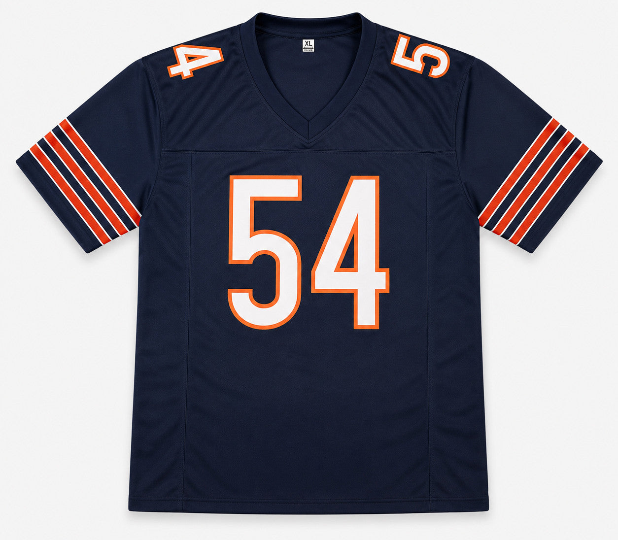 Chicago Bears Brian Urlacher Autographed Blue Jersey "HOF 18" Beckett BAS Witness Stock #263341