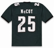 Philadelphia Eagles LeSean McCoy Autographed Green Jersey Beckett BAS Witness Stock #263338