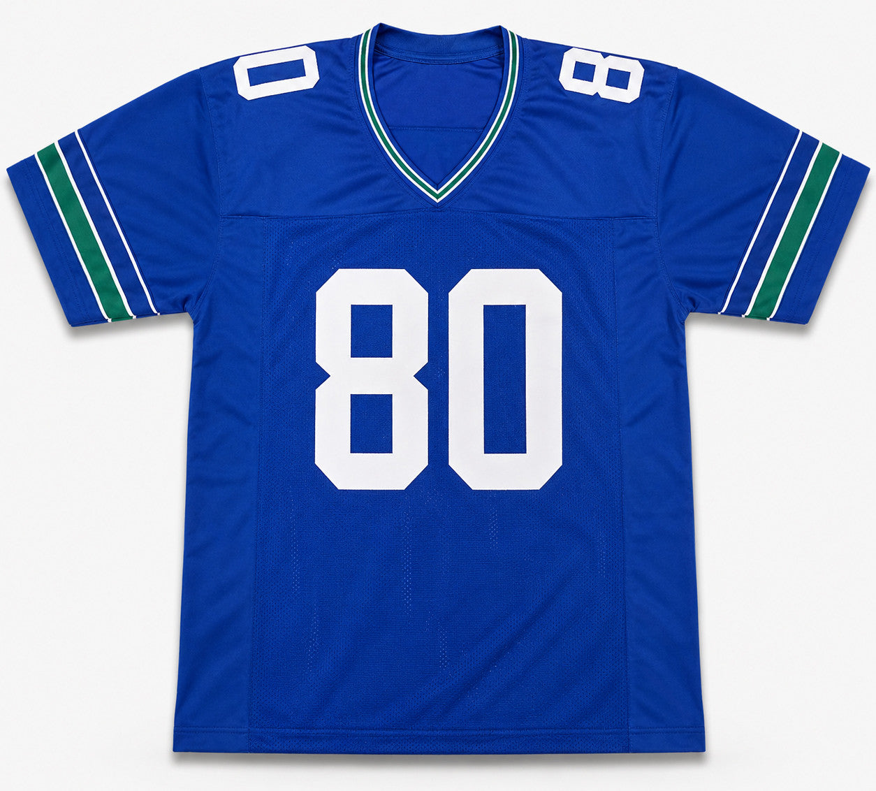 Seattle Seahawks Steve Largent Autographed Blue Throwback Jersey "HOF 95" Beckett BAS Witness Stock #263342
