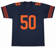 Chicago Bears Mike Singletary Autographed Blue Jersey Beckett BAS Witness Stock #263333