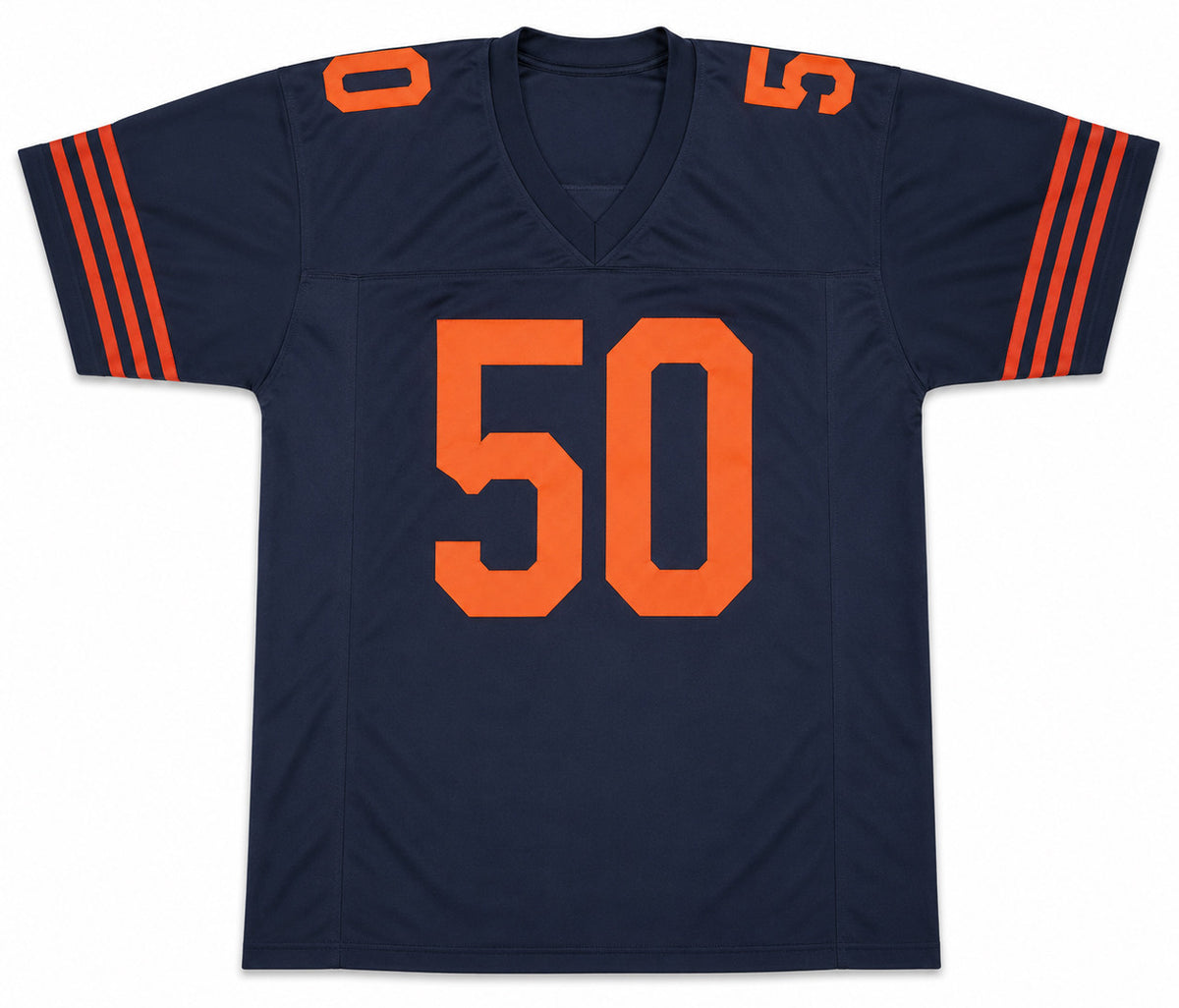 Chicago Bears Mike Singletary Autographed Blue Jersey Beckett BAS Witness Stock #263333