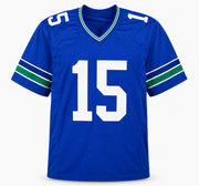 Seattle Seahawks Tory Horton Autographed Blue Throwback Jersey MCS Holo Stock #263328