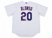 New York Mets Pete Alonso Autographed White Nike Jersey Size XL "NY Or Nowhere" #/10 Fanatics & MLB Holo Stock #263025