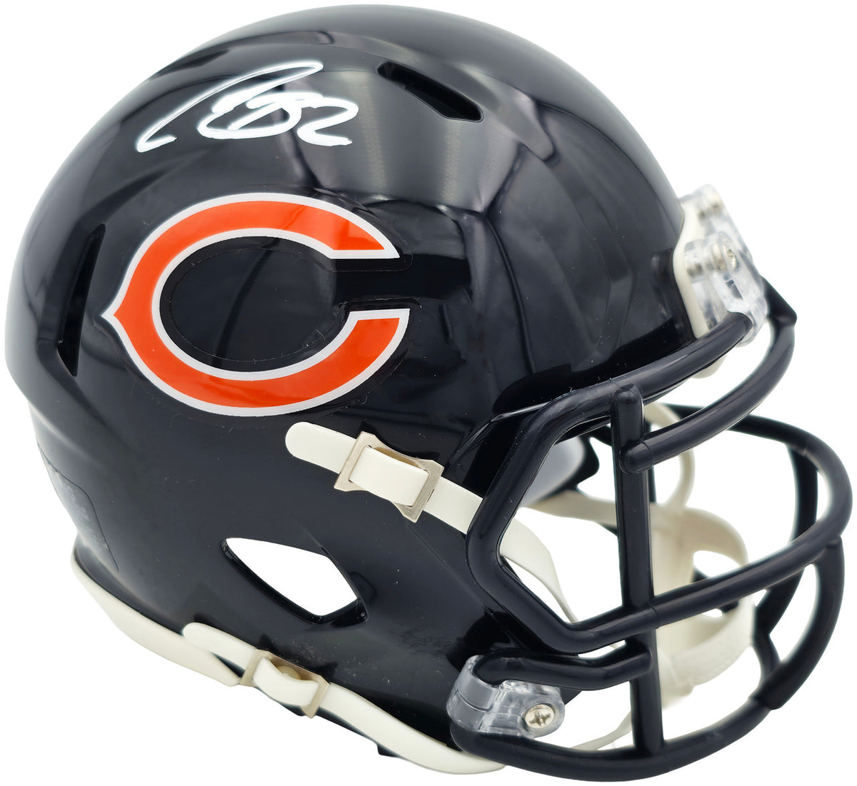 Coby Bryant Autographed Chicago Bears Blue Speed Mini Helmet Beckett BAS Witness Stock #262402