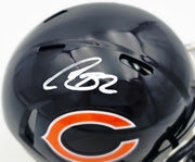 Coby Bryant Autographed Chicago Bears Blue Speed Mini Helmet Beckett BAS Witness Stock #262402