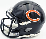 Coby Bryant Autographed Chicago Bears Blue Speed Mini Helmet Beckett BAS Witness Stock #262402