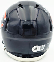 Coby Bryant Autographed Chicago Bears Blue Speed Mini Helmet Beckett BAS Witness Stock #262402
