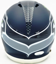 Jarran Reed Autographed Seattle Seahawks Blue Speed Mini Helmet MCS Holo Stock #262432