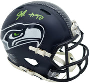 Jarran Reed Autographed Seattle Seahawks Blue Super Bowl LX Champions Logo Speed Mini Helmet MCS Holo Stock #262433