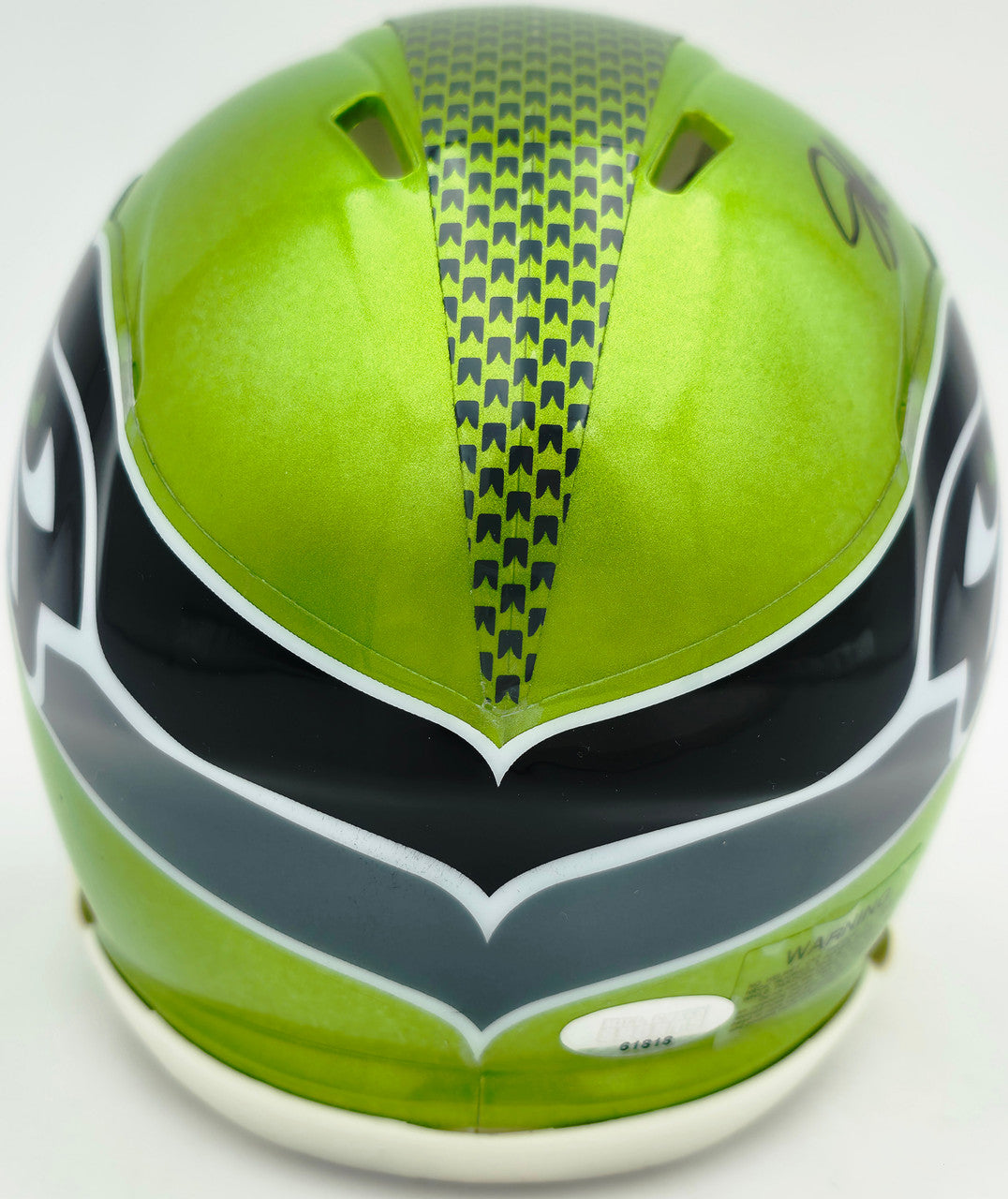 Jarran Reed Autographed Seattle Seahawks Flash Green Speed Mini Helmet MCS Holo Stock #262434