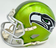 Jarran Reed Autographed Seattle Seahawks Flash Green Speed Mini Helmet MCS Holo Stock #262434