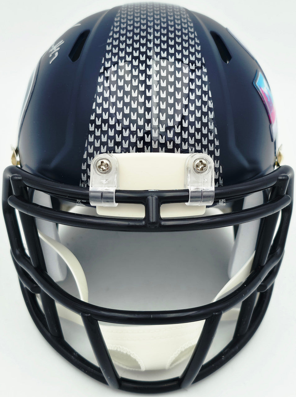 Charles Cross Autographed Seattle Seahawks Blue Super Bowl LX Champions Logo Speed Mini Helmet MCS Holo Stock #262468