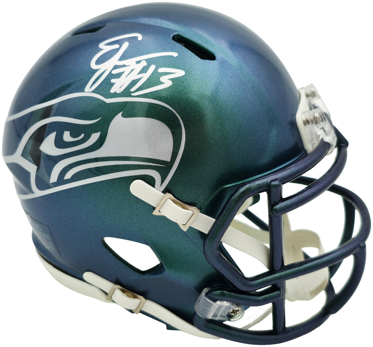 Ernest Jones IV Autographed Seattle Seahawks Rivalries Speed Mini Helmet MCS Holo Stock #262472