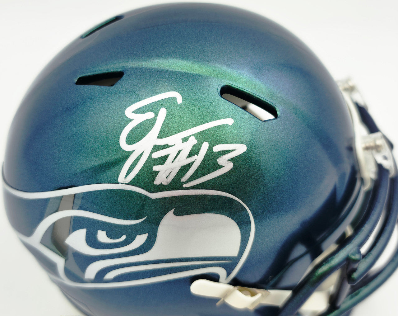 Ernest Jones IV Autographed Seattle Seahawks Rivalries Speed Mini Helmet MCS Holo Stock #262472