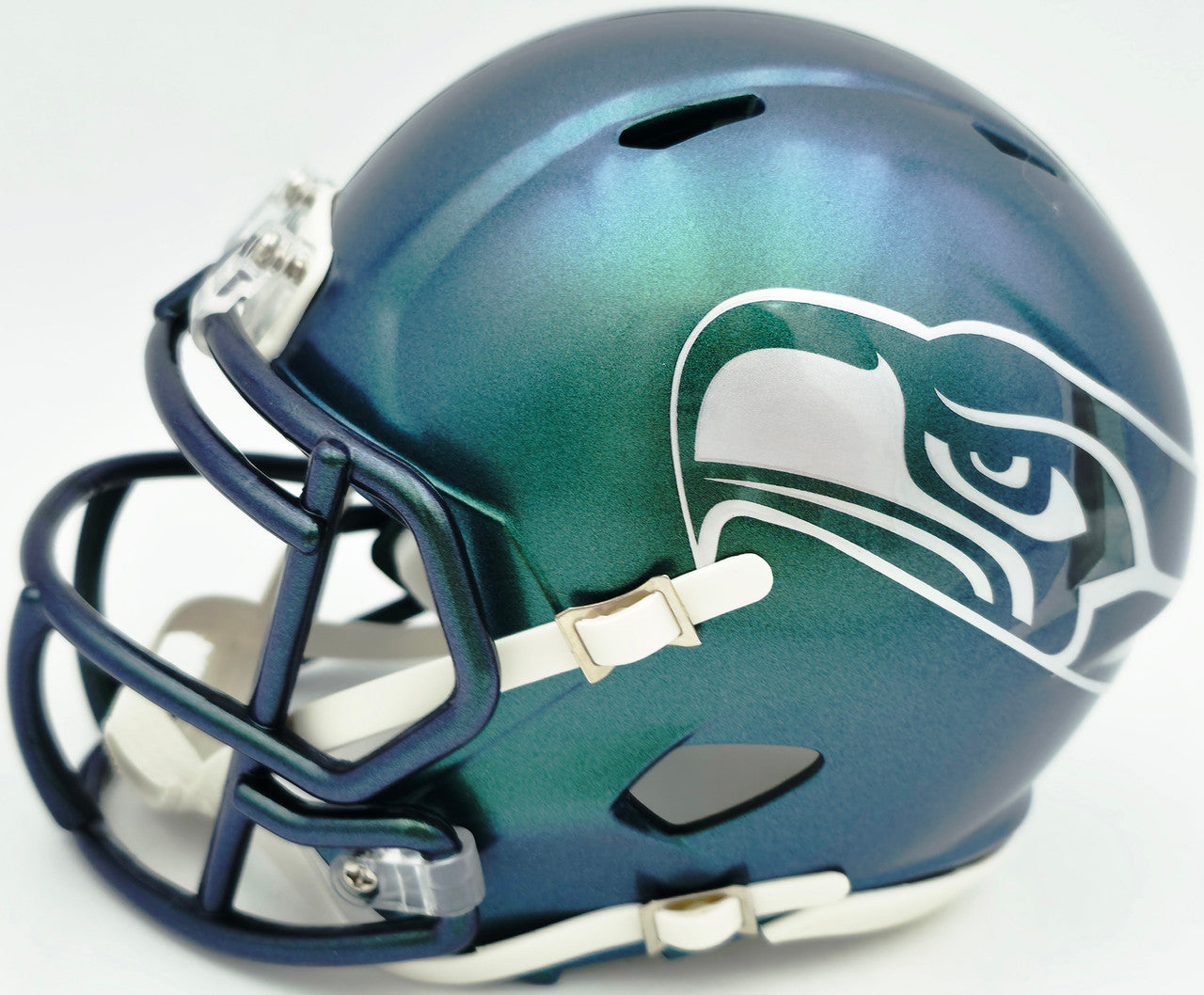 Ernest Jones IV Autographed Seattle Seahawks Rivalries Speed Mini Helmet MCS Holo Stock #262472
