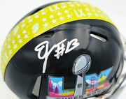 Ernest Jones IV Autographed Seattle Seahawks Black Super Bowl LX Logo Speed Mini Helmet MCS Holo Stock #262473