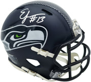 Ernest Jones IV Autographed Seattle Seahawks Blue Super Bowl LX Champions Logo Speed Mini Helmet MCS Holo Stock #262474