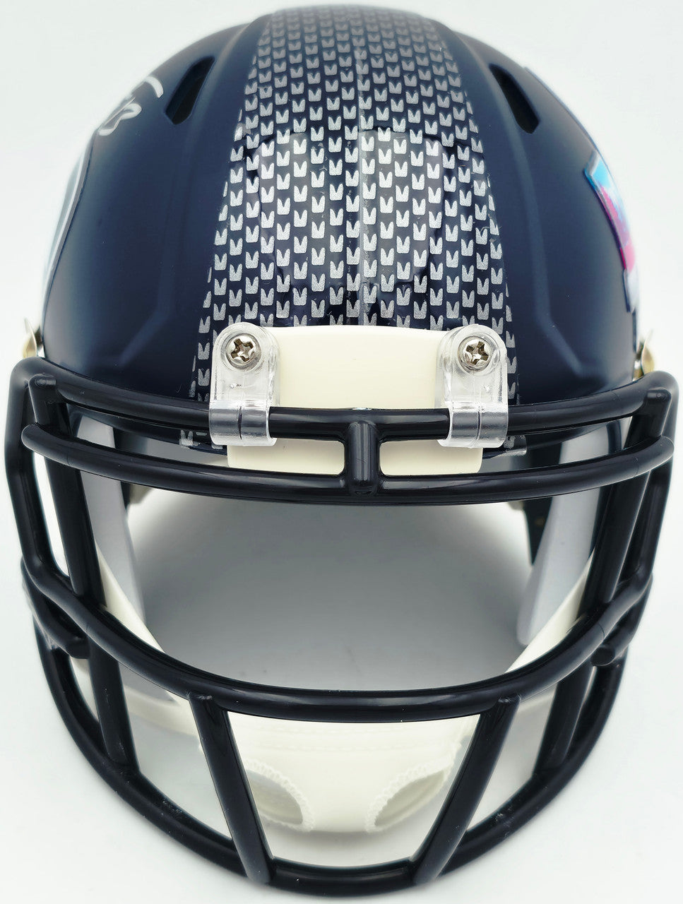 Ernest Jones IV Autographed Seattle Seahawks Blue Super Bowl LX Champions Logo Speed Mini Helmet MCS Holo Stock #262474