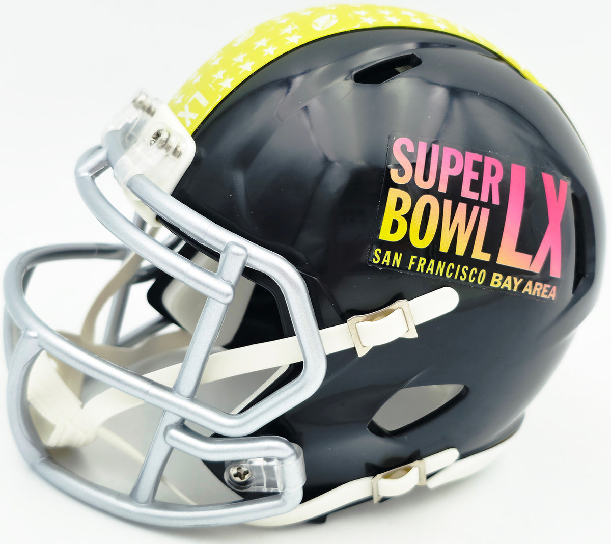 AJ Barner Autographed Seattle Seahawks Black Super Bowl LX Logo Speed Mini Helmet Beckett BAS Witness Stock #262486