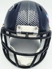 AJ Barner Autographed Seattle Seahawks Blue Super Bowl LX Champions Logo Speed Mini Helmet Beckett BAS Witness Stock #262488