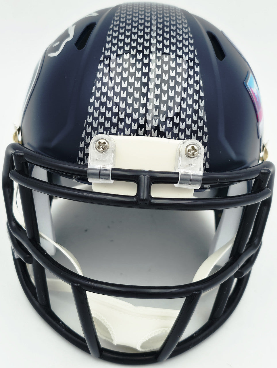 AJ Barner Autographed Seattle Seahawks Blue Super Bowl LX Champions Logo Speed Mini Helmet Beckett BAS Witness Stock #262488