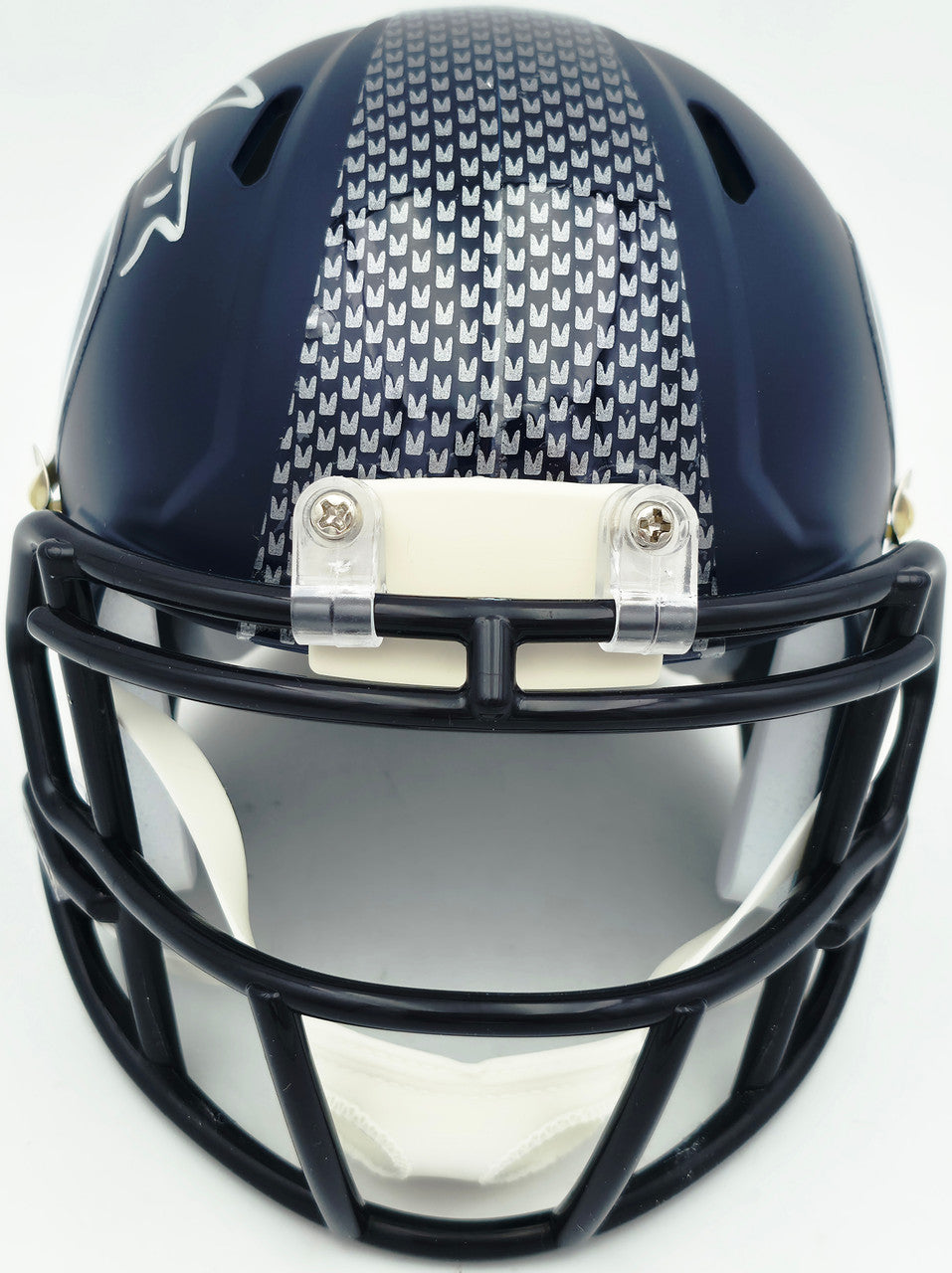 AJ Barner Autographed Seattle Seahawks Blue Speed Mini Helmet Beckett BAS Witness Stock #262489