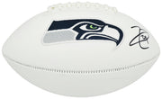 Earl Thomas III Autographed White Seattle Seahawks Super Bowl XLVIII Logo Football Beckett BAS Witness Stock #262447
