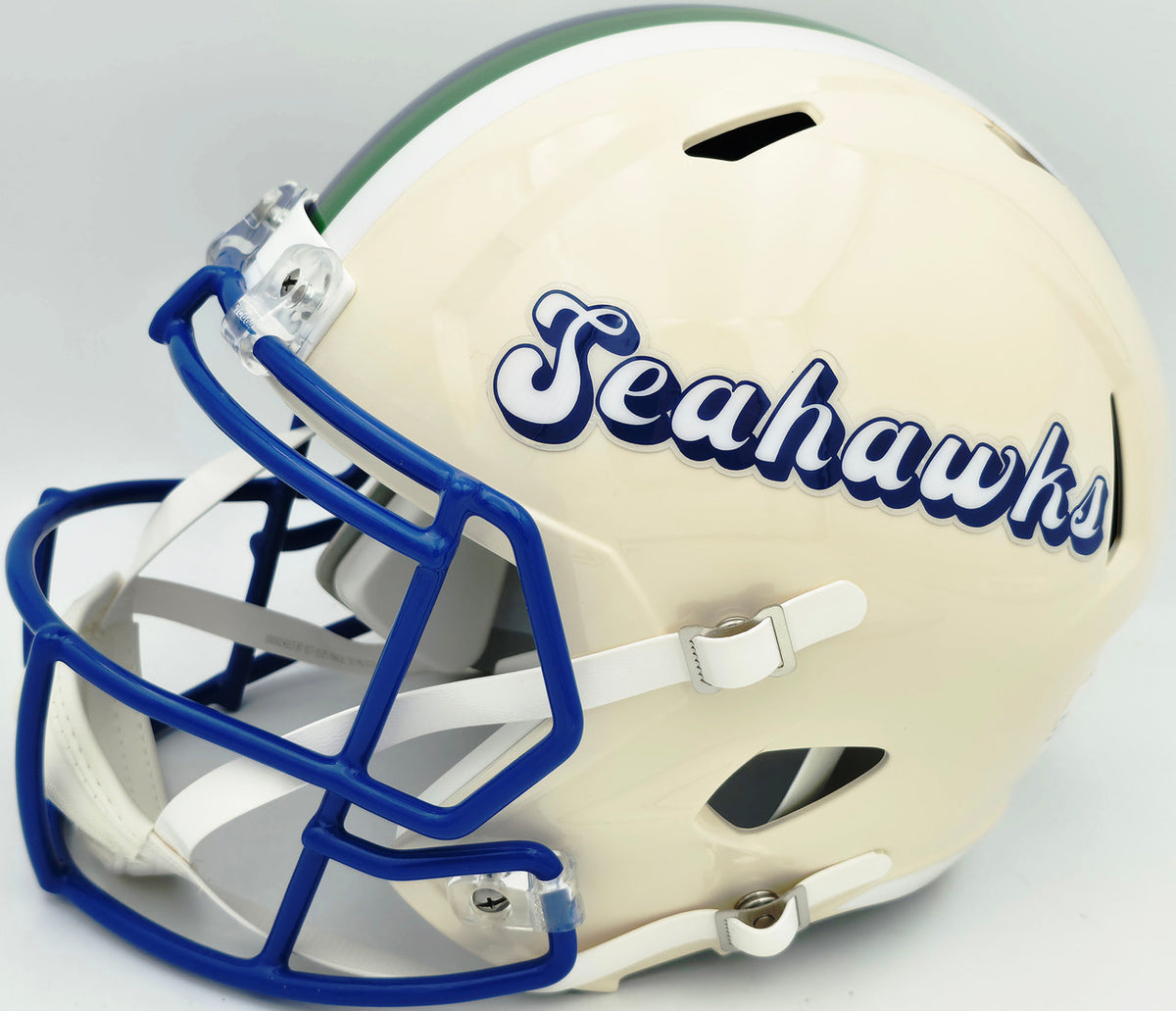 Earl Thomas III Autographed Seattle Seahawks Cream Retro Full Size Replica Speed Helmet "Legion of Boom" Beckett BAS Witness Stock #262438