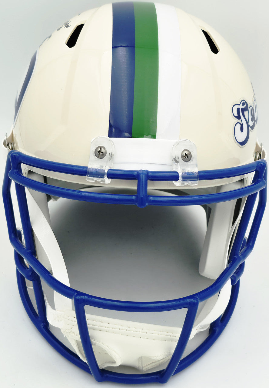 Earl Thomas III Autographed Seattle Seahawks Cream Retro Full Size Replica Speed Helmet "Legion of Boom" Beckett BAS Witness Stock #262438