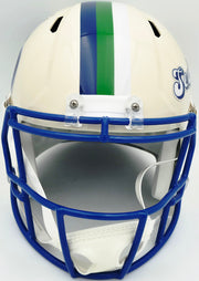 Earl Thomas III Autographed Seattle Seahawks Cream Retro Full Size Replica Speed Helmet "SB XLVIII Champs" Beckett BAS Witness Stock #262439
