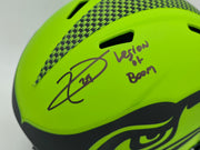 Earl Thomas III Autographed Seattle Seahawks Rave Green Full Size Replica Speed Helmet "Legion of Boom" Beckett BAS Witness Stock #262440