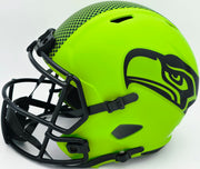 Earl Thomas III Autographed Seattle Seahawks Rave Green Full Size Replica Speed Helmet "Legion of Boom" Beckett BAS Witness Stock #262440