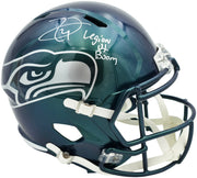 Earl Thomas III Autographed Seattle Seahawks Rivalries Full Size Replica Speed Helmet "Legion of Boom" Beckett BAS Witness Stock #262442