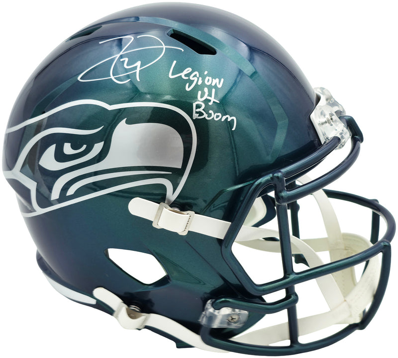 Earl Thomas III Autographed Seattle Seahawks Rivalries Full Size Replica Speed Helmet "Legion of Boom" Beckett BAS Witness Stock #262442