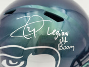 Earl Thomas III Autographed Seattle Seahawks Rivalries Full Size Replica Speed Helmet "Legion of Boom" Beckett BAS Witness Stock #262442