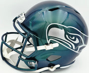Earl Thomas III Autographed Seattle Seahawks Rivalries Full Size Replica Speed Helmet "SB XLVIII Champs" Beckett BAS Witness Stock #262443