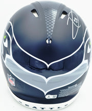 Earl Thomas III Autographed Seattle Seahawks Blue Full Size Authentic Speed Helmet "Legion of Boom" Beckett BAS Witness Stock #262444