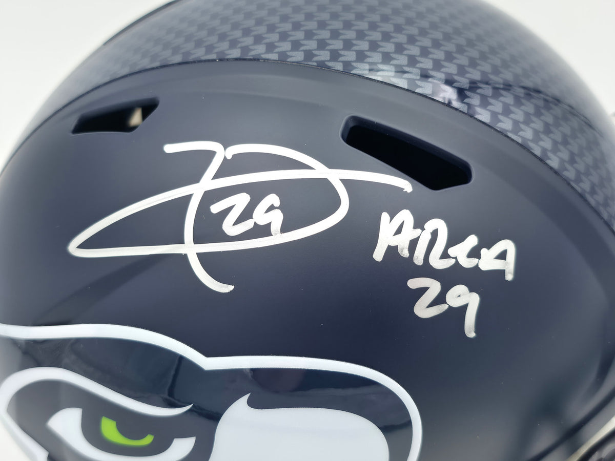 Earl Thomas III Autographed Seattle Seahawks Blue Full Size Replica Speed Helmet "Area 29" Beckett BAS Witness Stock #262446