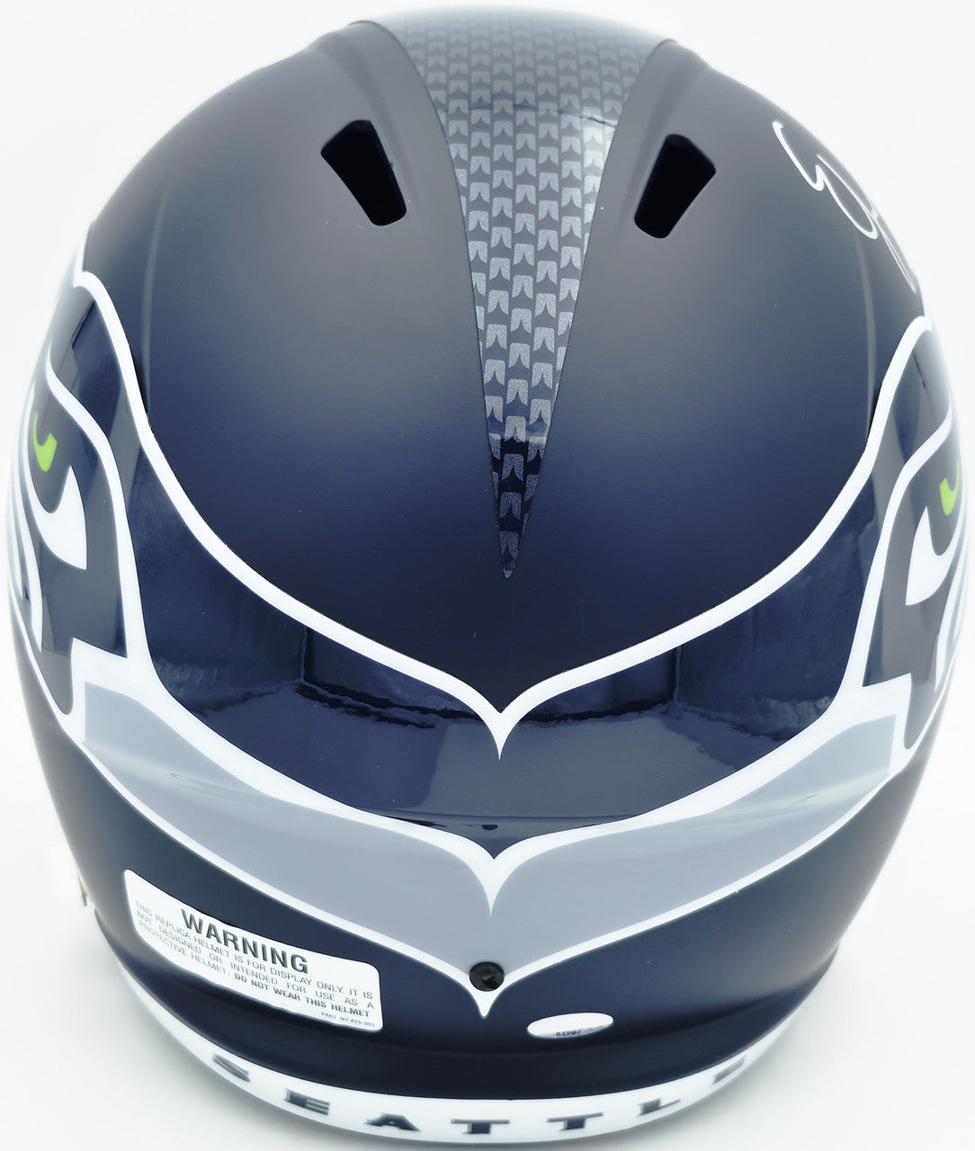Ernest Jones IV Autographed Seattle Seahawks Blue Full Size Speed Replica Helmet "The Darkside" MCS Holo Stock #262470